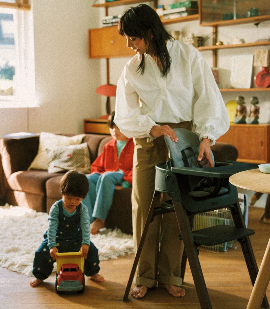 Stokke® Steps™ Barnmatstol, White/Natural, mainview galleribild 13