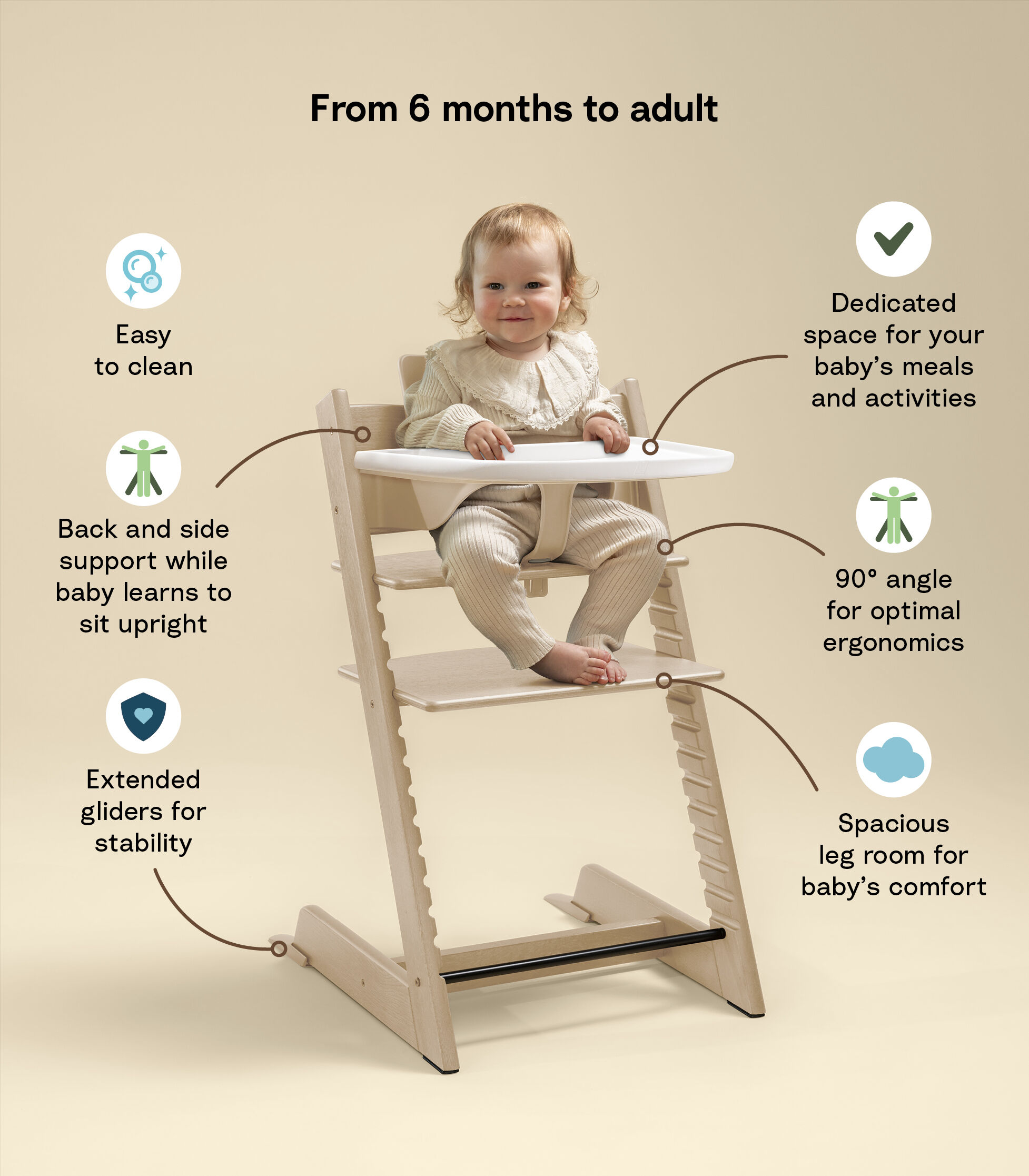 Chaise haute Stokke Tripp Trapp® avec plateau, , mainview Image de la galerie 9