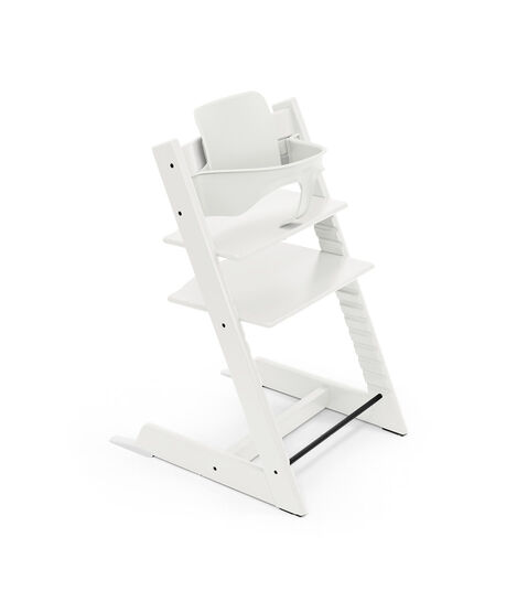 Tripp Trapp® chair White, with Baby Set. view 4