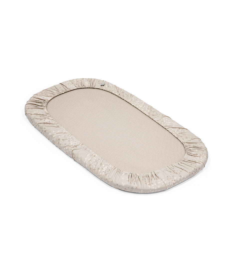 Prześcieradła dopasowane do łóżeczka Stokke® Snoozi™, Beżowa trzcina/Waniliowa śmietanka, mainview galeria obrazów 6