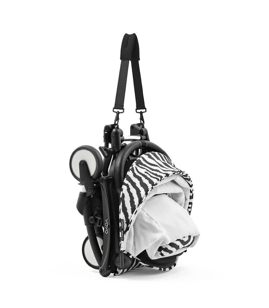 Stokke® YOYO³ stroller from 6 months, Zebra with Black Frame, mainview galery image 6