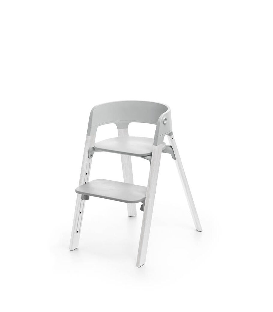 Stokke® Steps™ Oak White with Light Grey seat. view 7
