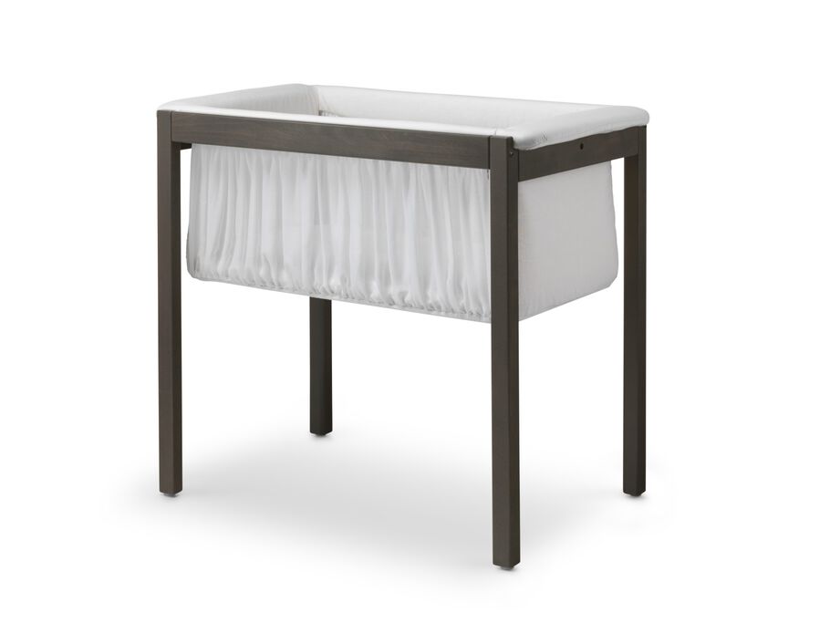 Stokke&reg; Home Cradle, on stand. Hazy Grey.