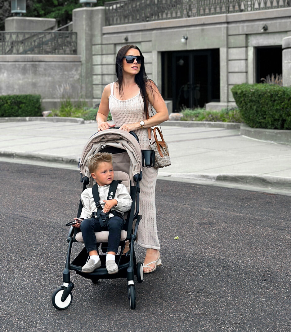 Pinoyoyo2 6+ Bonpoint ブラックフレームレッグレスト付 YOYO® x Bonpoint 6+ Stroller Textile Pack | Stokke | Stokke