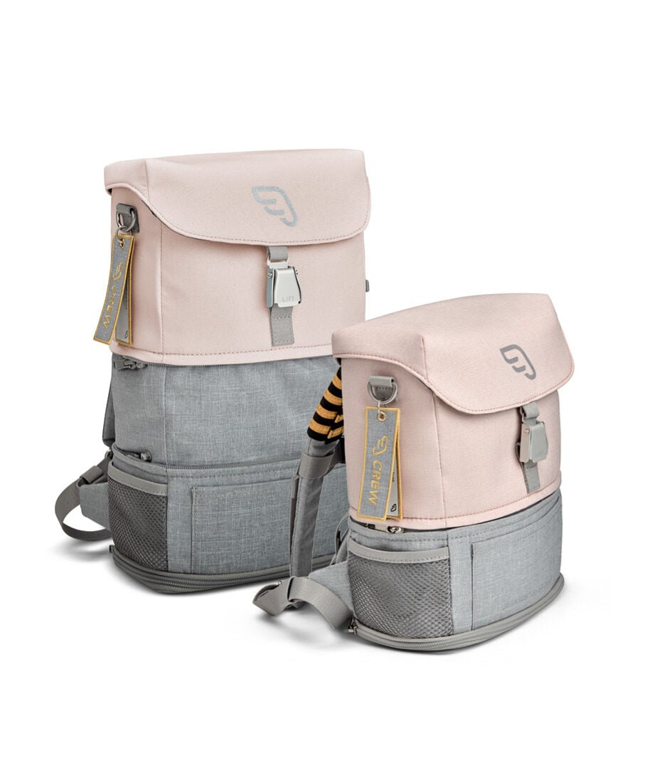 JetKids™ by Stokke® Crew BackPack Pink Lemonade, size comparison galery image 5