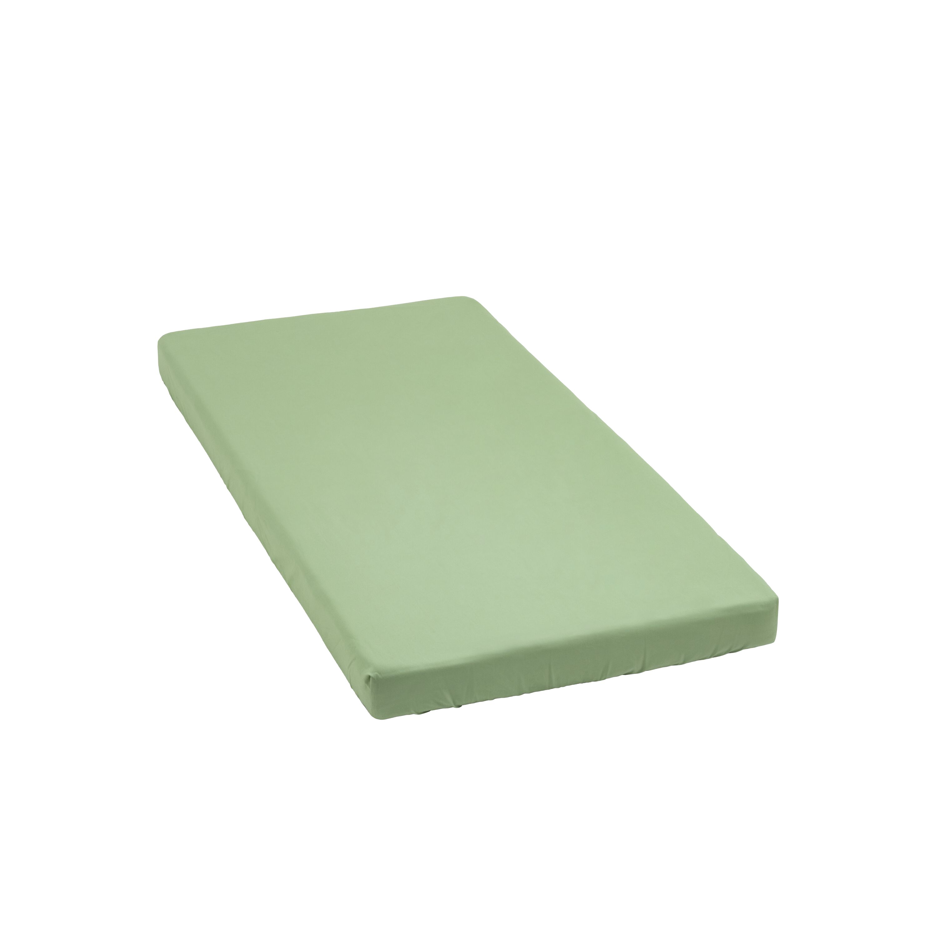 Stokke® Nighti™ Bed Fitted Sheet. Sage Green. 60x120cm.