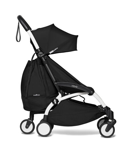 YoYo² Stroller White Frame with Black Textiles, Black, mainview view 7