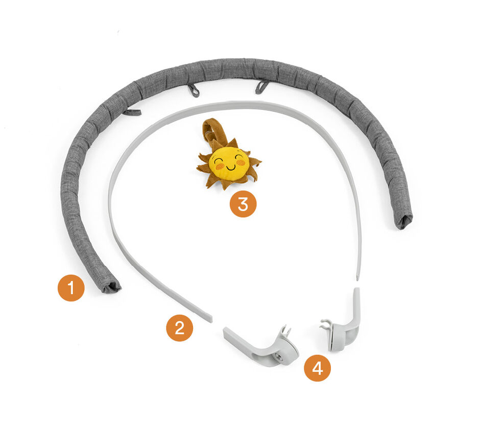 Stokke® Nomi" Play for Newborn Set. What is included. view 1