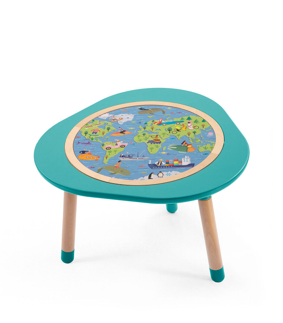 Stokke™ Mutable™ Puzzle World. On table. Accessories.