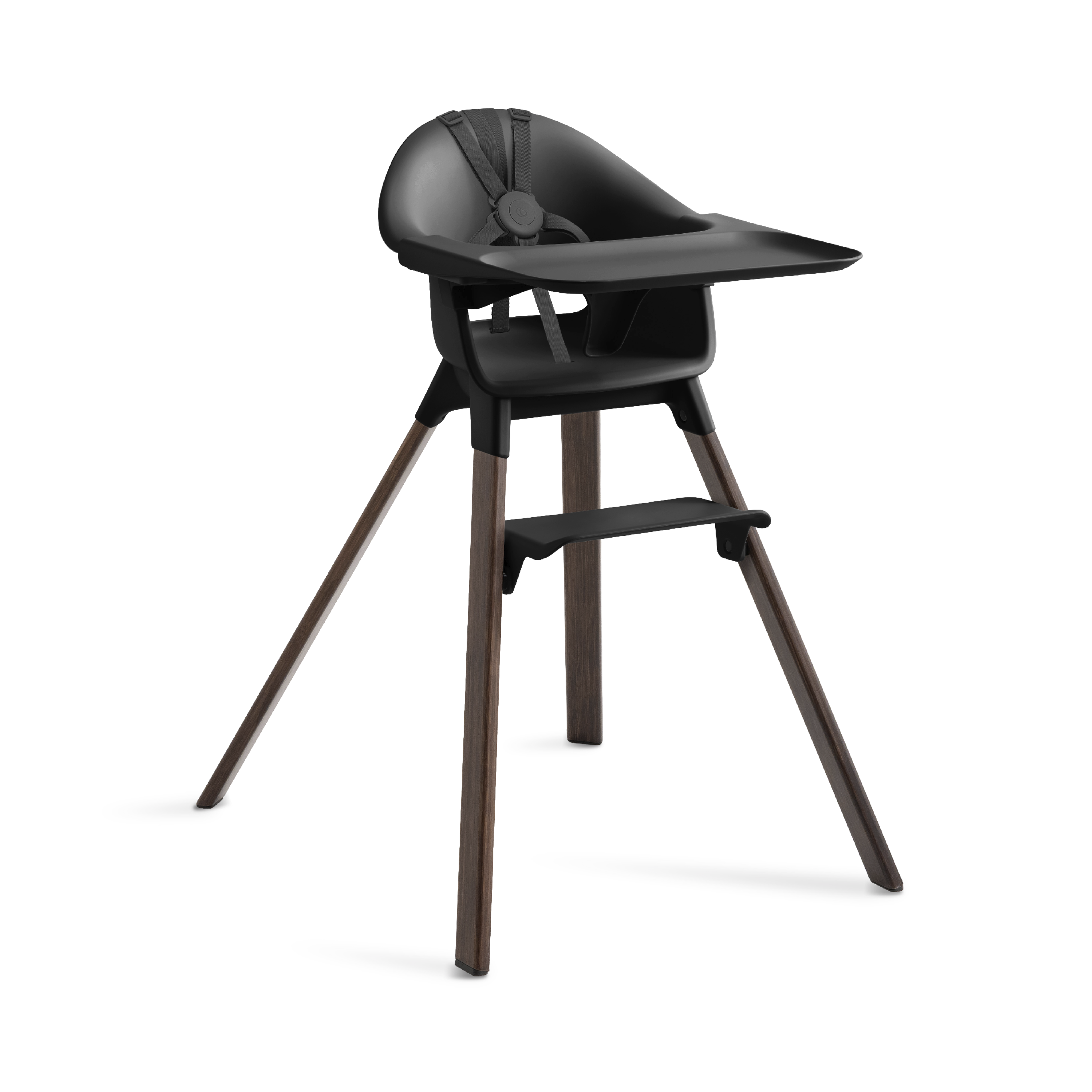 Clikk™ Highchair, Black / Warm Brown, mainview galery image 1