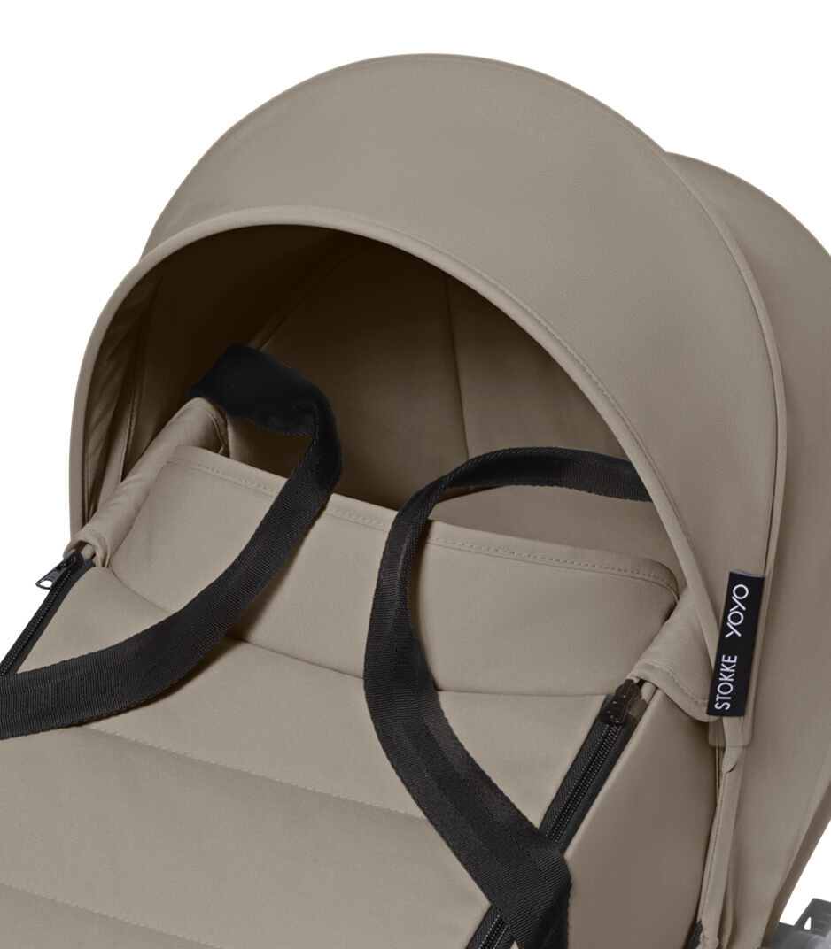 Stokke® YOYO3® Newborn Shell. Taupe. Close-up. galery image 5