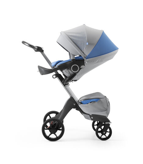 Stokke® Xplory® Silver Chassis and Seat. Athleisure Marina. view 3