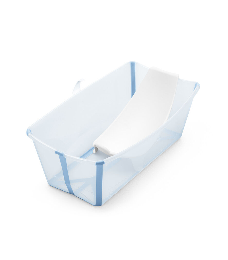 Baignoire Stokke® Flexi Bath® avec support nouveau-né, Bleu océan, mainview Image de la galerie 1