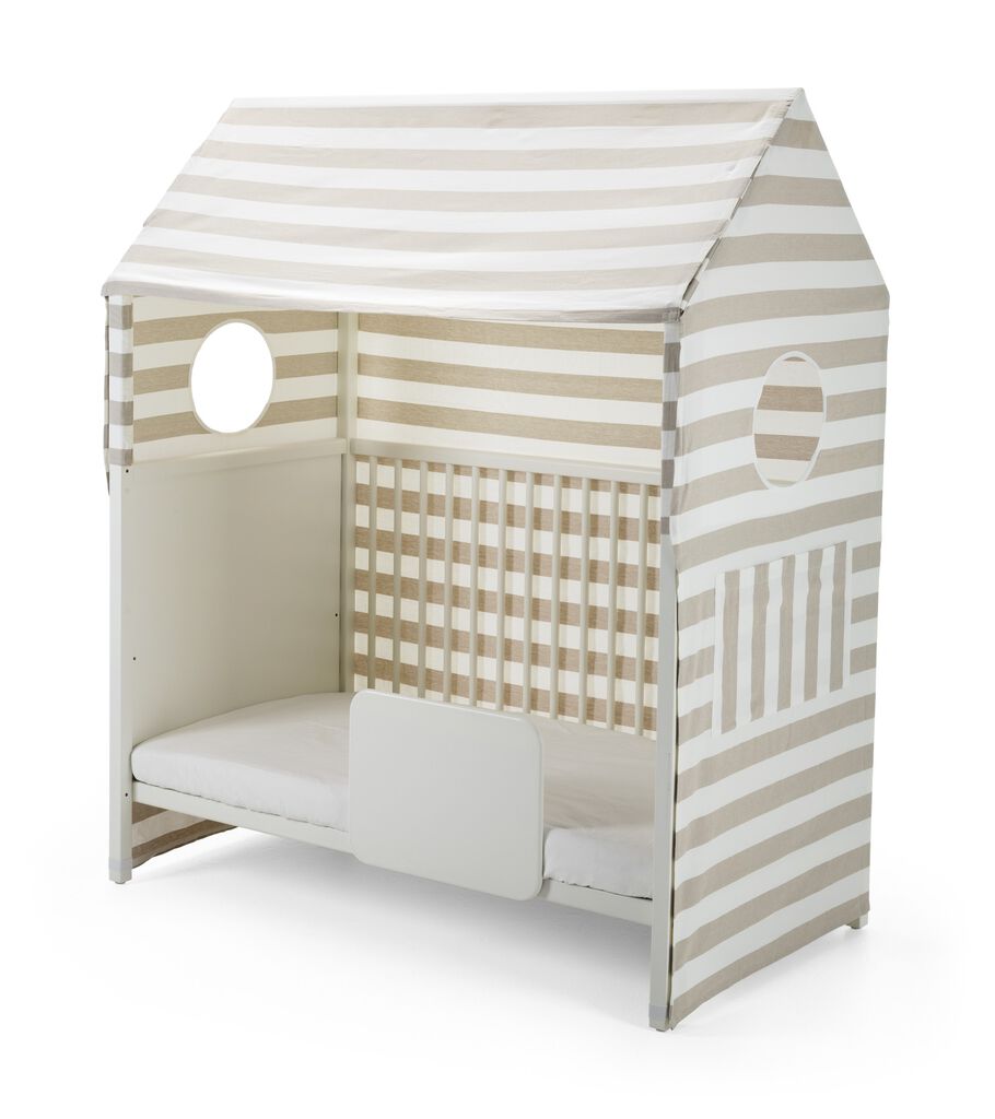 Stokke&reg; Home&trade; Bed, White, With Tent and Bed Guard.