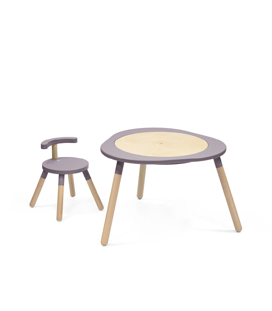Stokke® MuTable™ Chair and Table Lilac. With Leg Extension. galery image 5