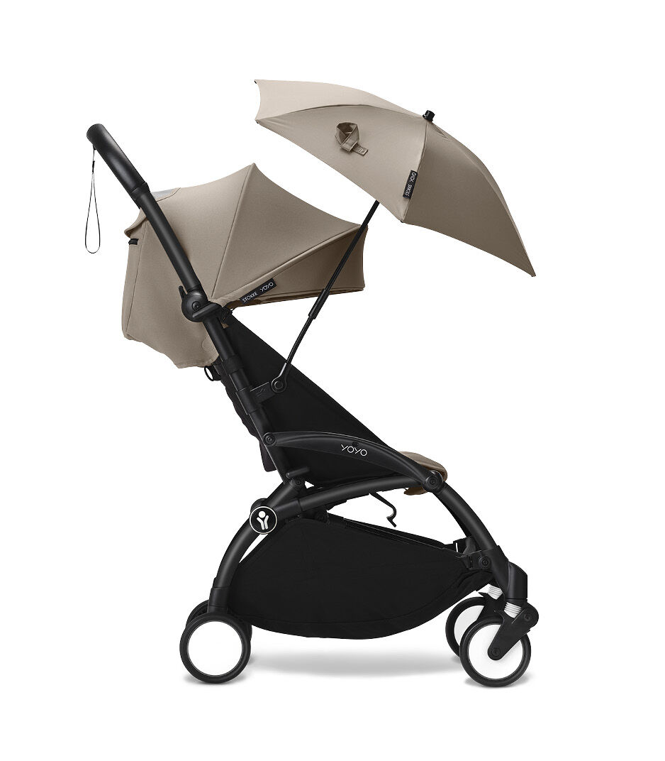 Stokke® YOYO3® 6+ Black Frame. Taupe. Parasol. galery image 12