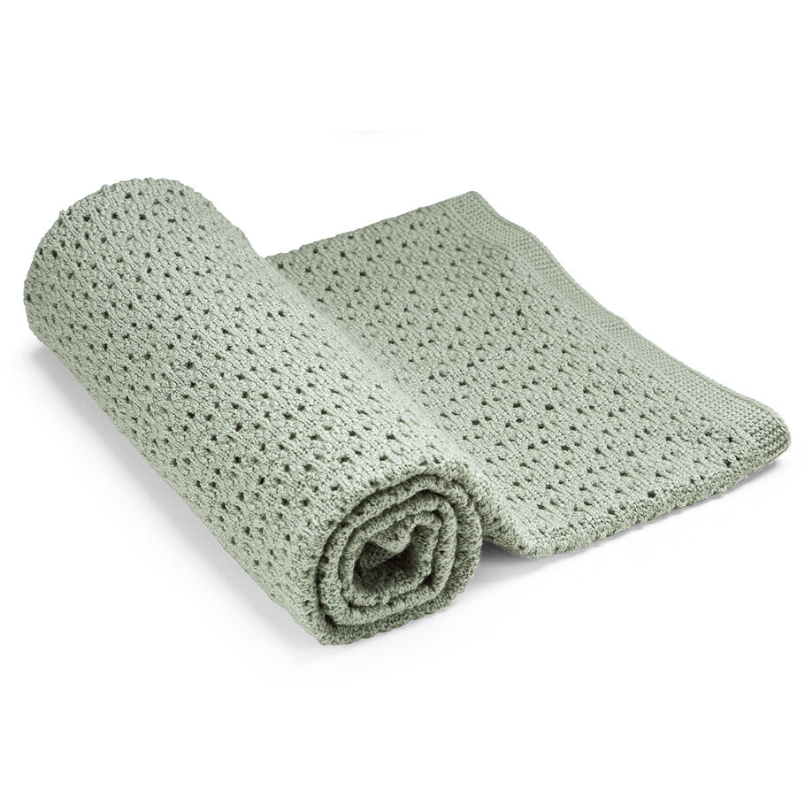Stokke® Blanket Merino Wool, Green, mainview view 10