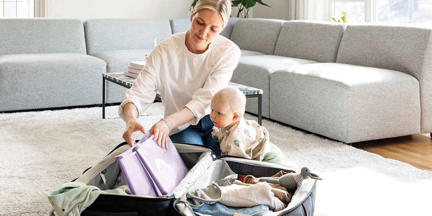 Baignoire Flexi Bath Verte - Stokke - Pliable Pour Bébé De La Naissance à 4 Ans Avec Bouchon Thermosensible