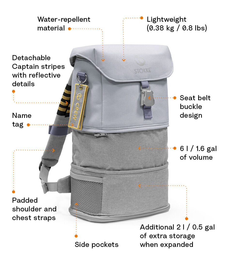 Stokke® JetKids™ BackPack features. galery image 3