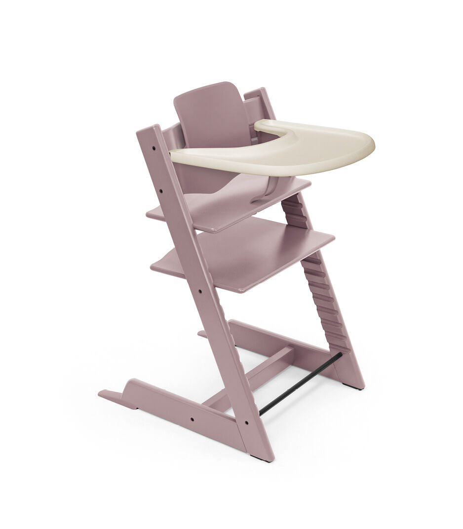 Tripp Trapp® high chair Heather Mauve, with Baby Set. Stokke® Tray Vanilla White. galery image 36