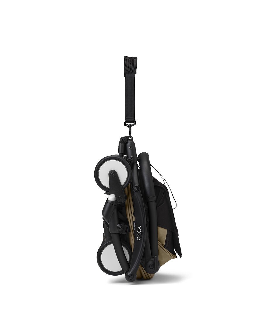 Stokke® YOYO3® 0+ Toffee. Black Frame, folded. galery image 3