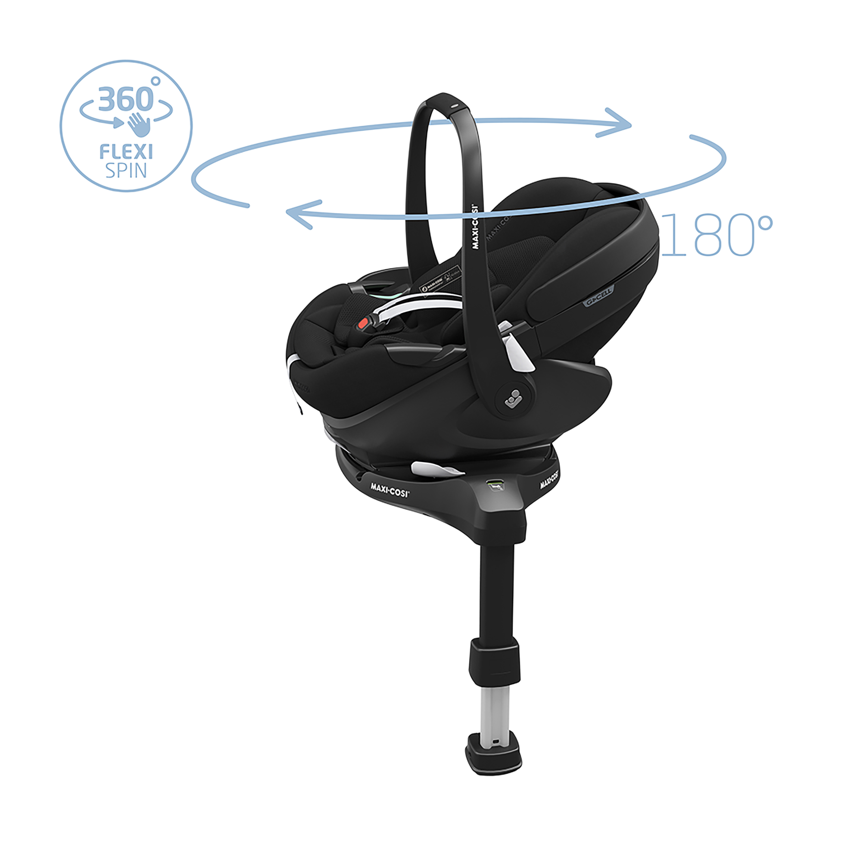 Maxi-Cosi® Pebble 360 Pro² Araba Koltuğu, Twillic Black, mainview Galeri görseli 10