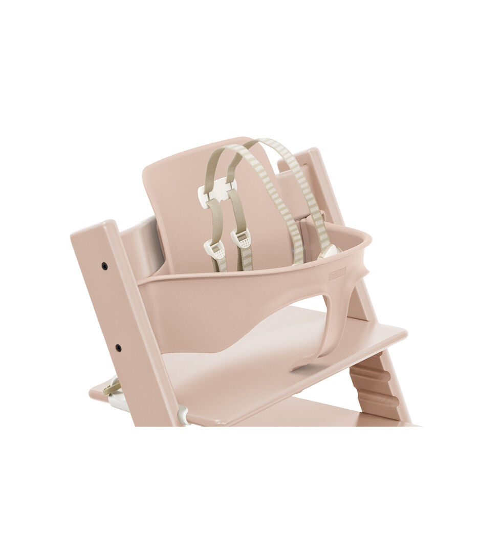 Tripp Trapp® High Chair Serene Pink, with Baby Set and Harness. Global version.