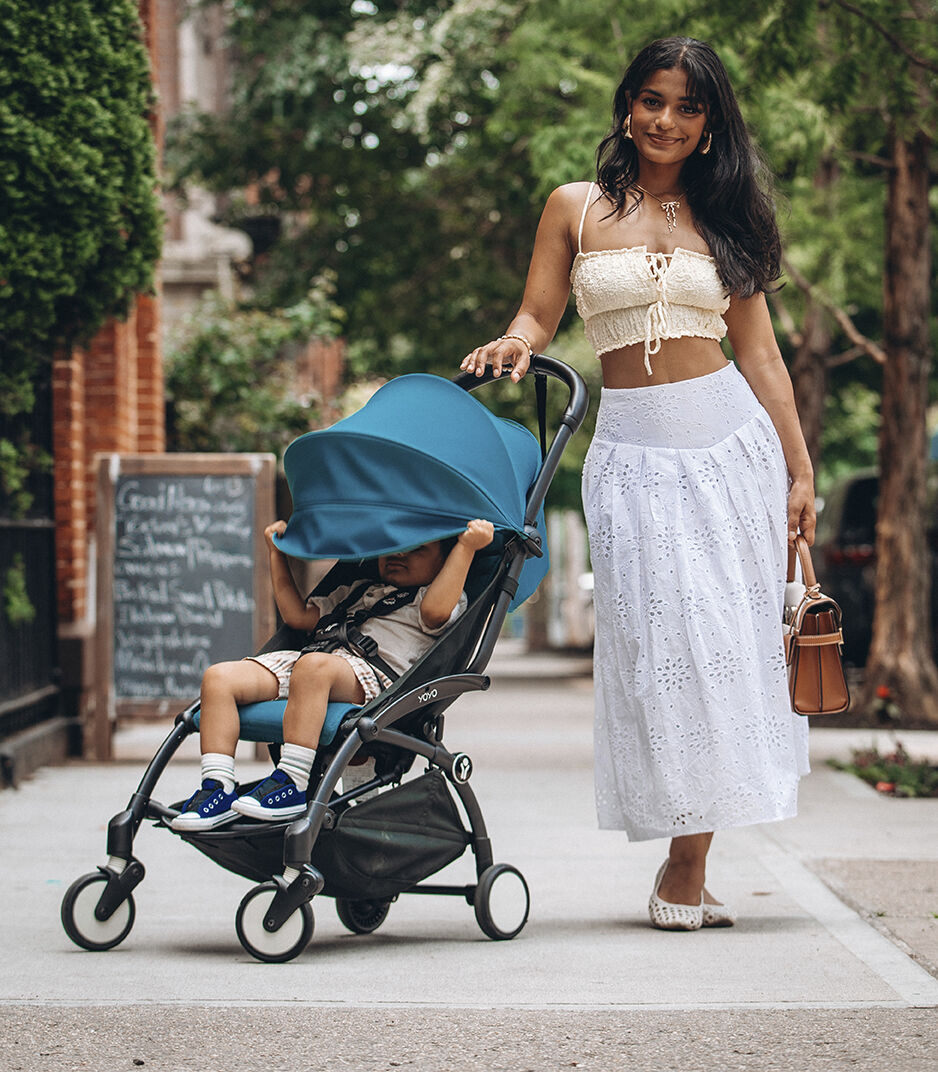 Stokke® YOYO³ stroller from 6 months, Aqua with Black Frame, mainview galery image 3