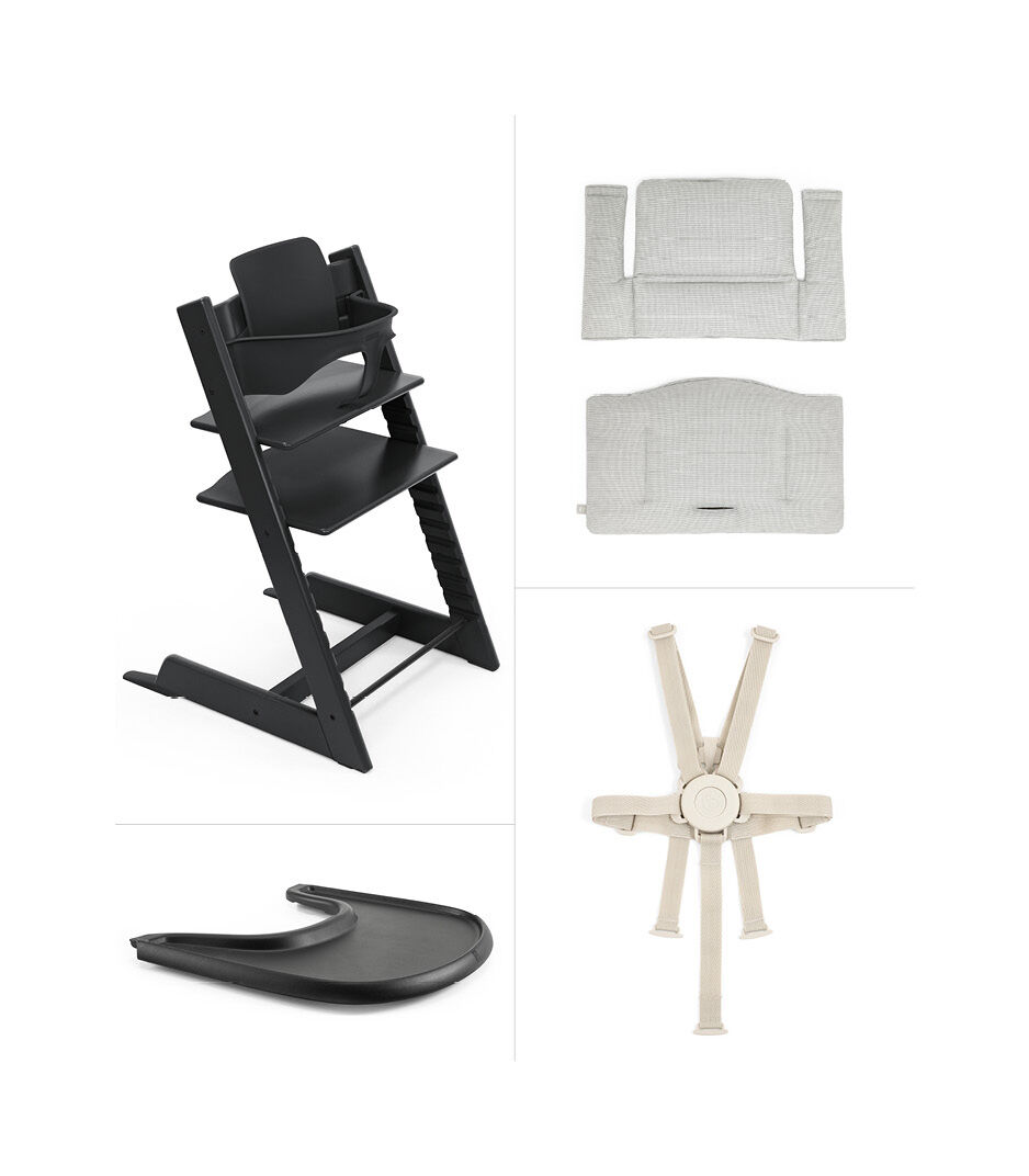 Stokke Tripp Trapp Wood High Chair with Tray: Classic