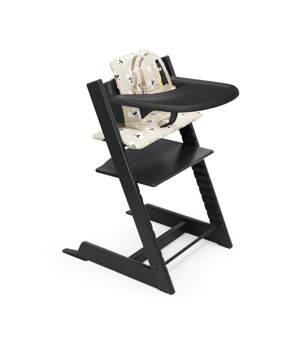 Tripp Trapp® Black, Mickey Signature Cushion + Tray, Black, Mickey Signature Cushion + Tray, mainview