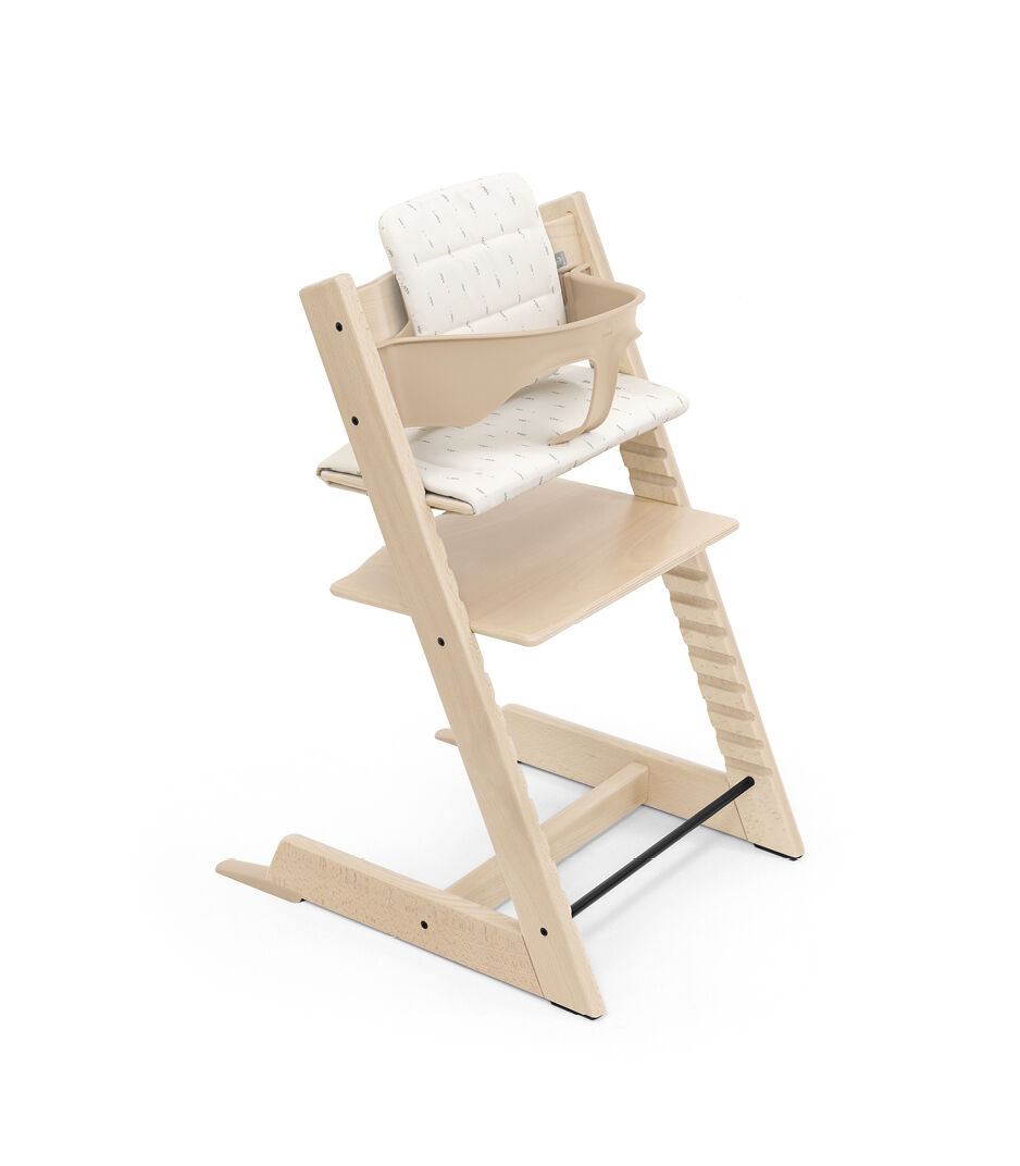 Tripp Trapp® High Chair Natural with Cushion-25 Wheat Cream. galery image 4