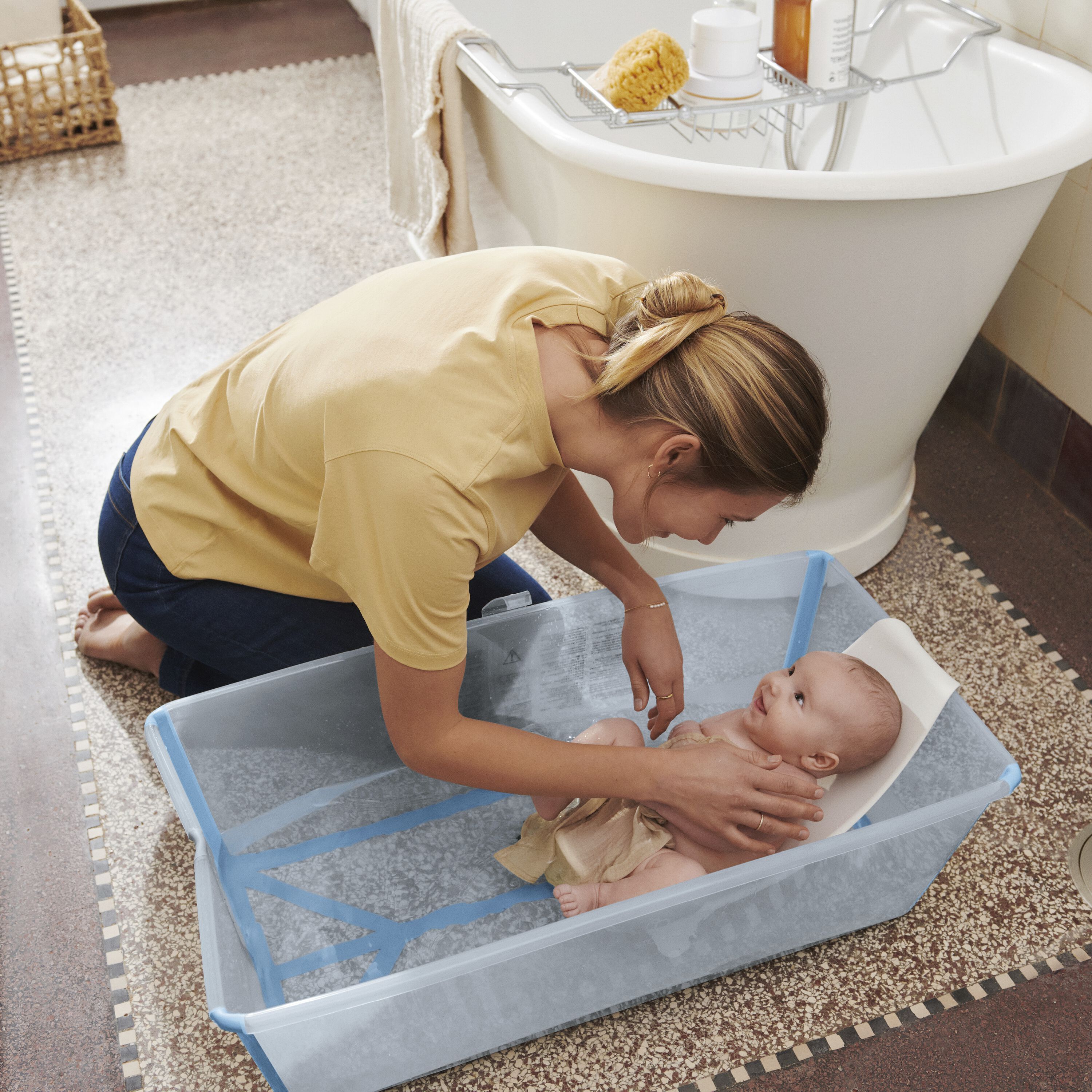 Stokke® Flexi Bath® X-Large Bundle Sandy Beige, Sandy Beige, mainview