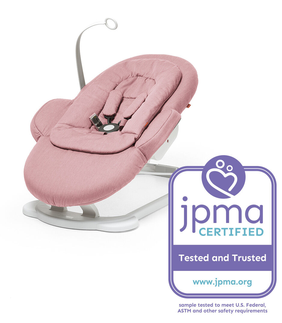 stokke steps bouncer pink