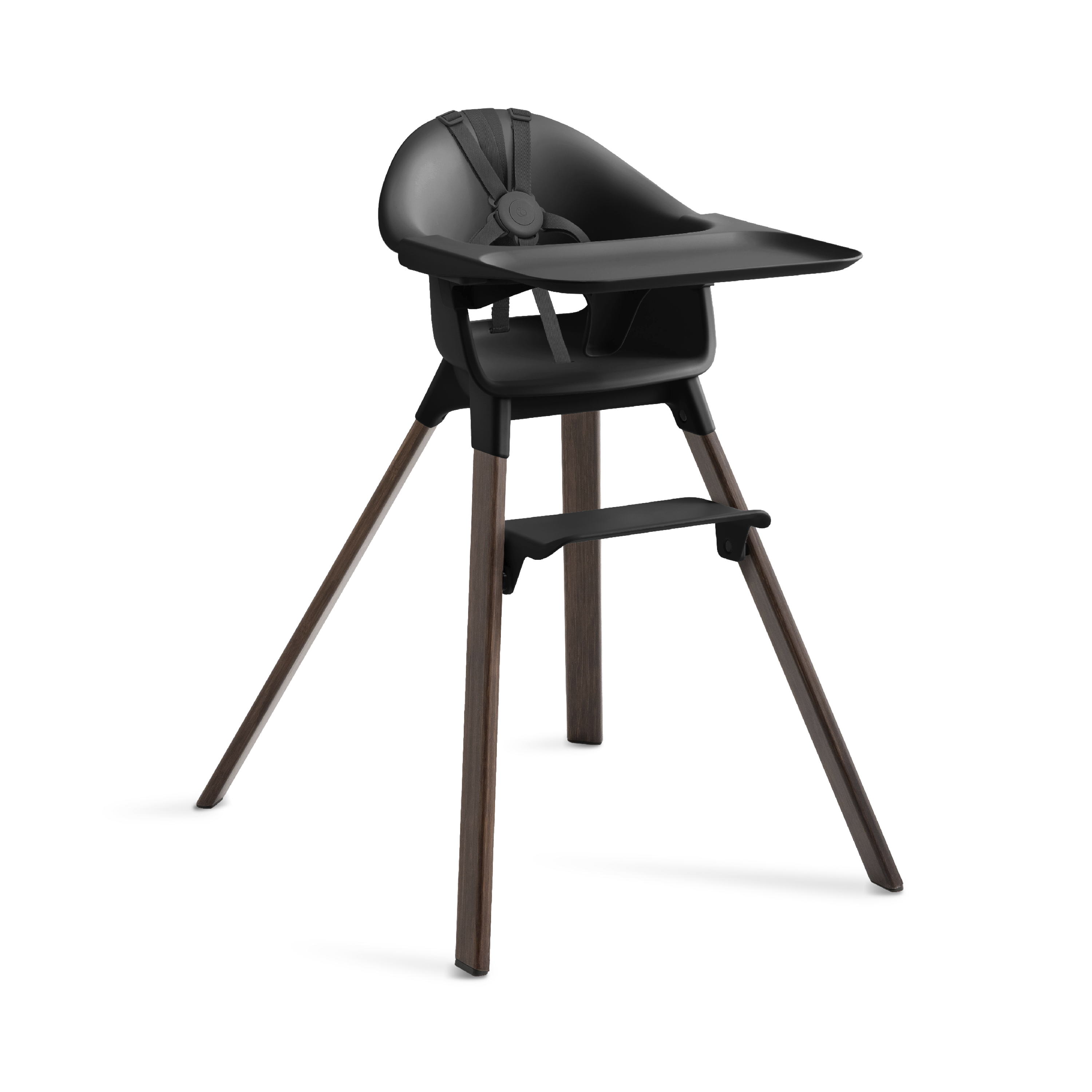 Clikk™ Highchair, Black / Warm Brown, mainview galery image 1