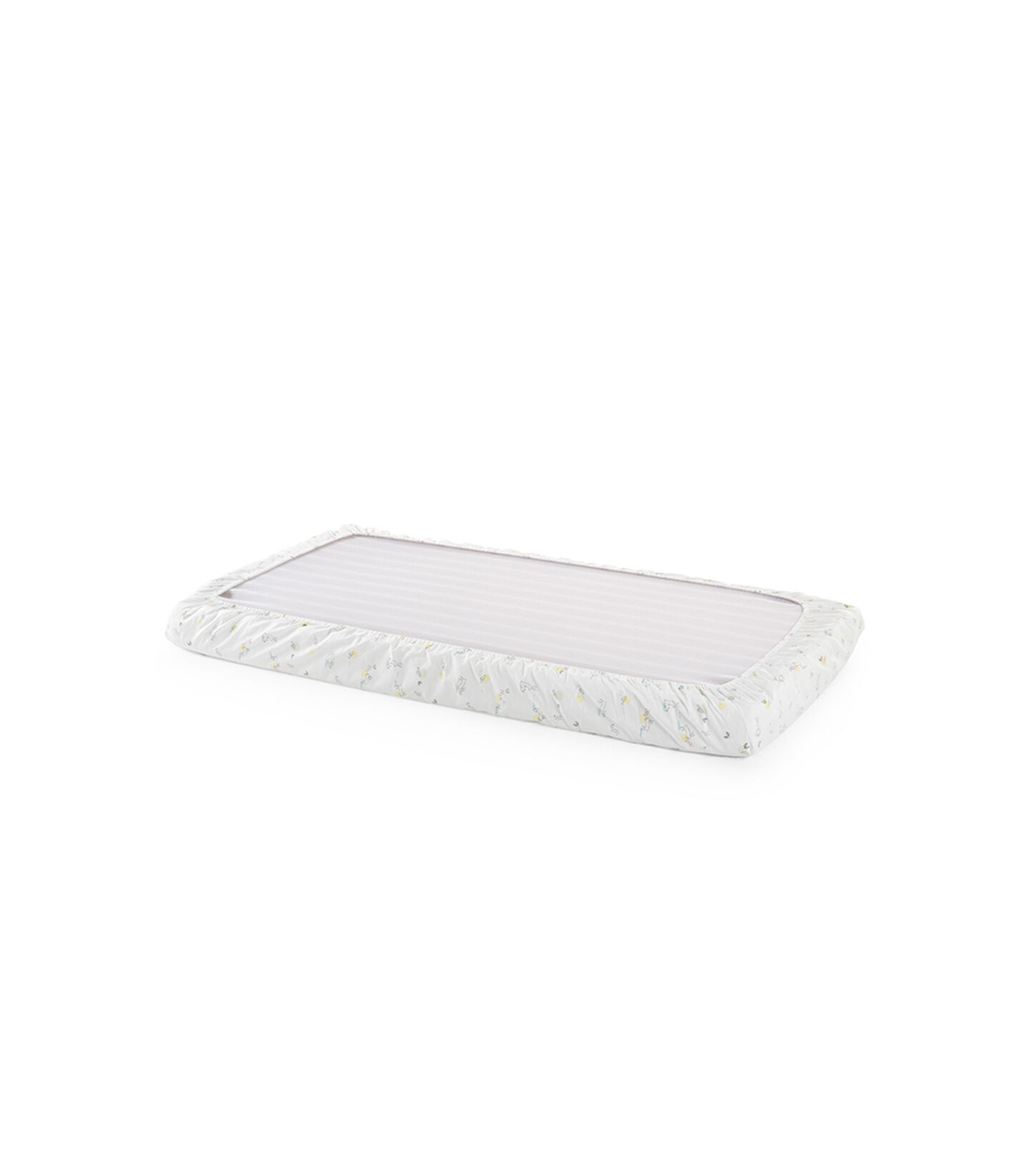 Stokke® Home™ Fitted Sheet. Soft Rabbit. Bottom side. view 2