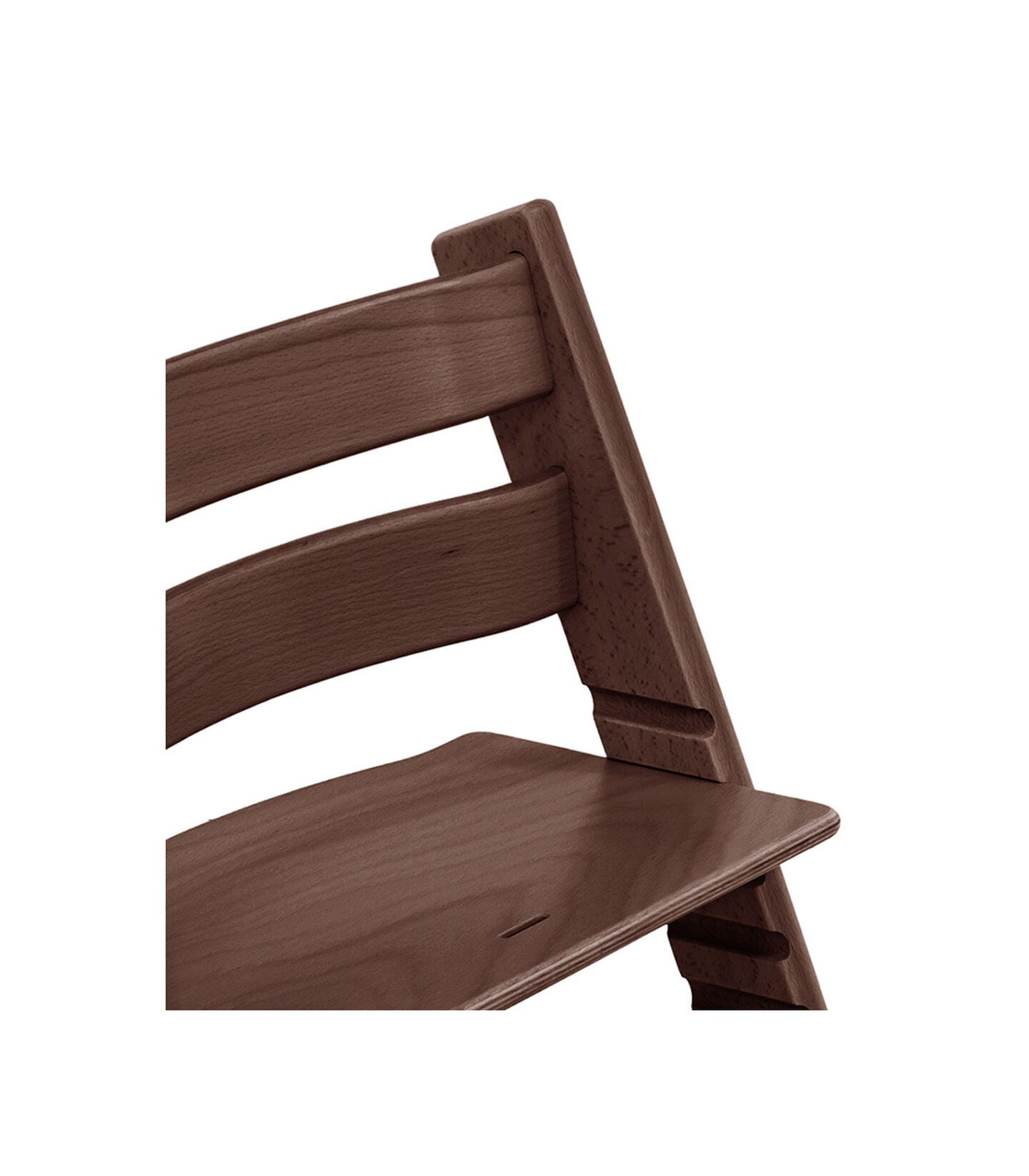 Tripp Trapp® Chair close up photo Walnut Brown view 3