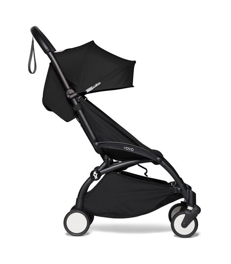 YoYo² Stroller Black Frame with Black Textiles, Black, mainview view 2
