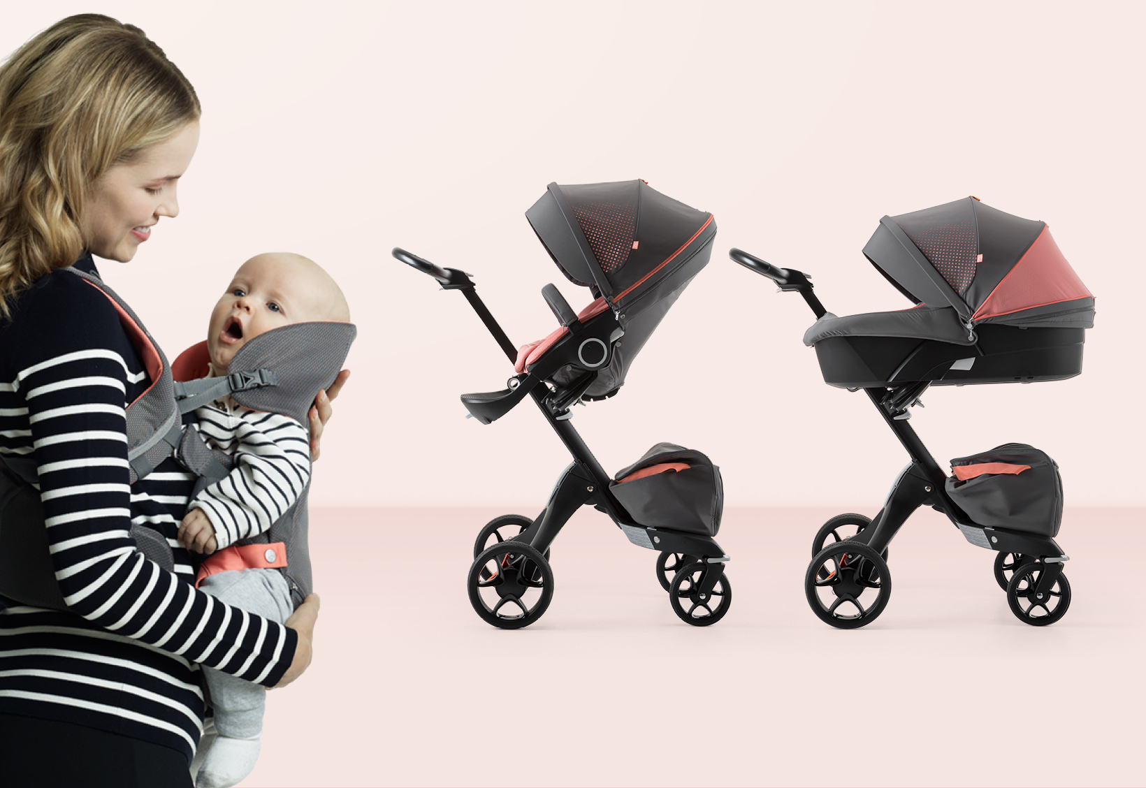 Stokke® Athleisure Collection - Stokke® Xplory® Athleisure Stokke® Mycarrier ⢠In Coral stokke® athleisure collection - stokke® xplory® athleisure stokke® mycarrier ⢠in coral