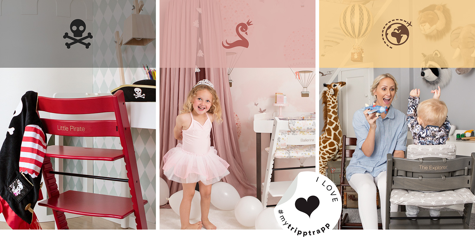 Add a little personality to your tripp trapp® to make it special.