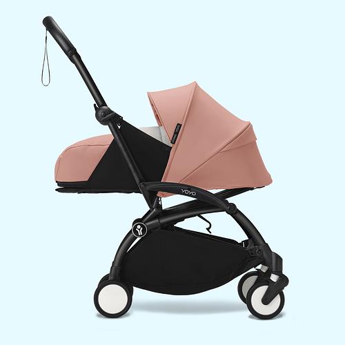 YOYO newborn stroller in color ginger with black frame.