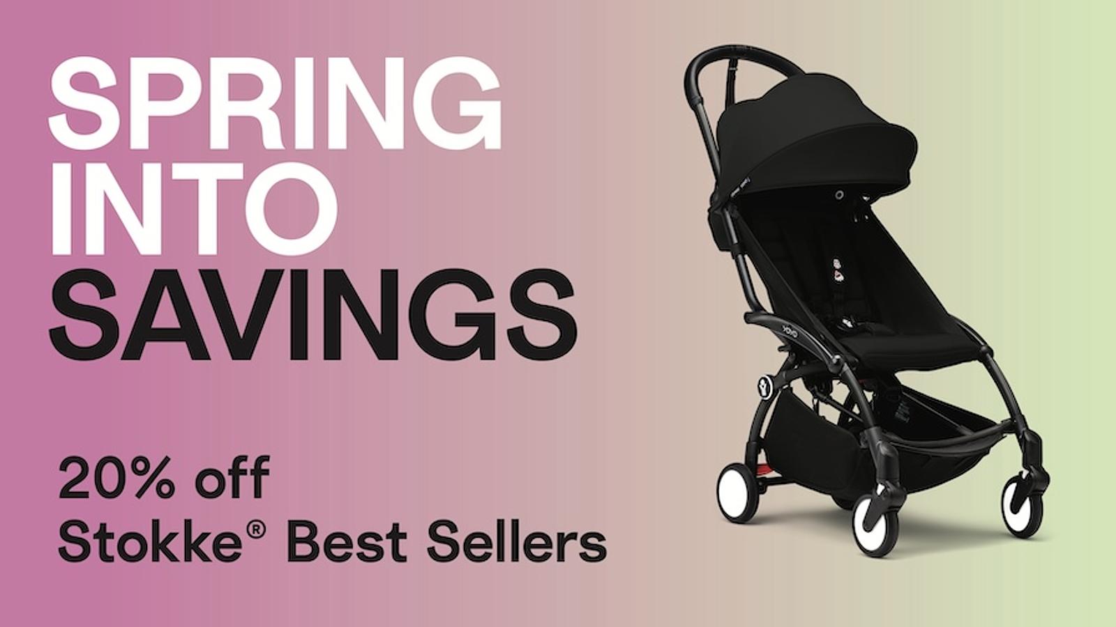 Spring into savings - Save 20% on YOYO strollers.
