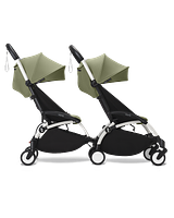 YOYO connect double stroller from 6 months with YOYO newborn stroller.