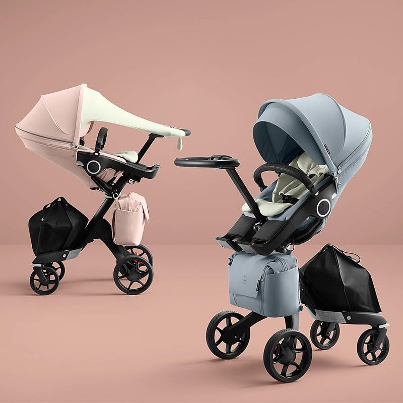stokke stroller blue