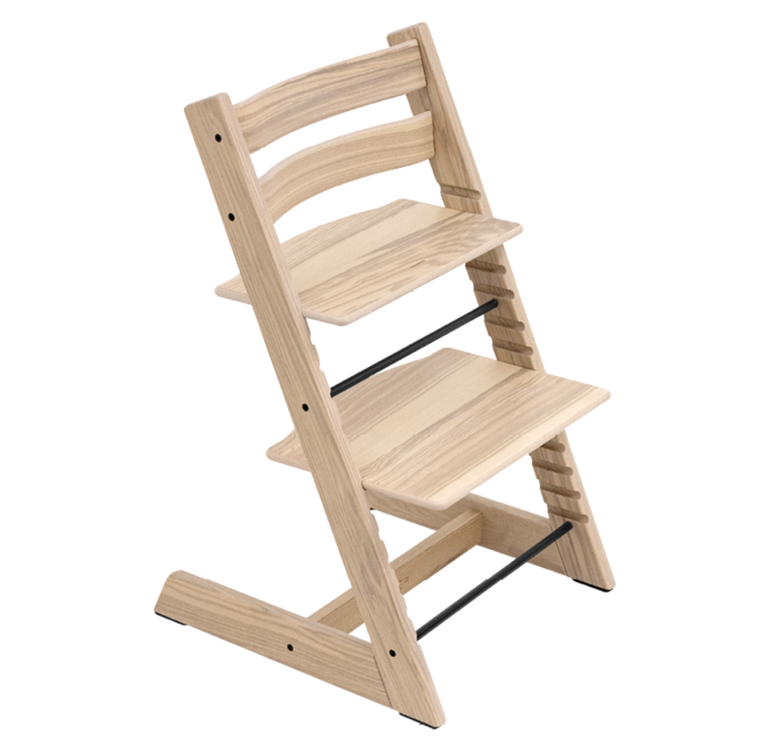 incluir Acostumbrarse a Aleta Trona del diseñador escandinavo Peter Opsvik. Una silla cómoda y ergonómica  de madera de haya que crece junto a tu niño desde el nacimiento.