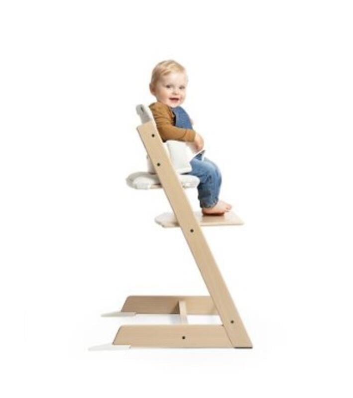 Child in Tripp Trapp Chair with baby set