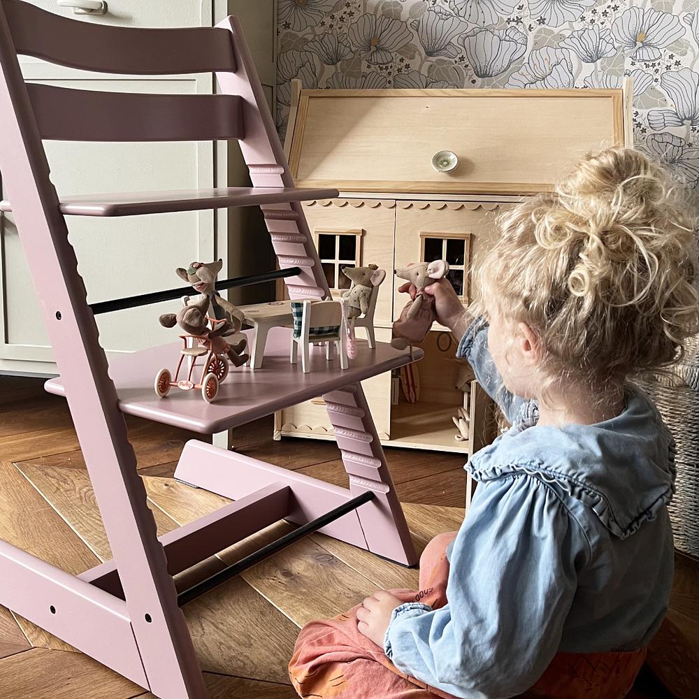 Heather mauve Tripp Trapp chair.