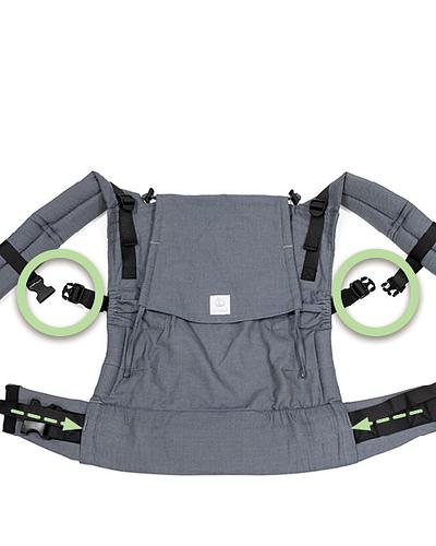 Connect the straps Stokke® Limas™ Carrier Flex