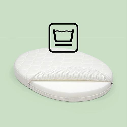 White sleepi mini mattress.