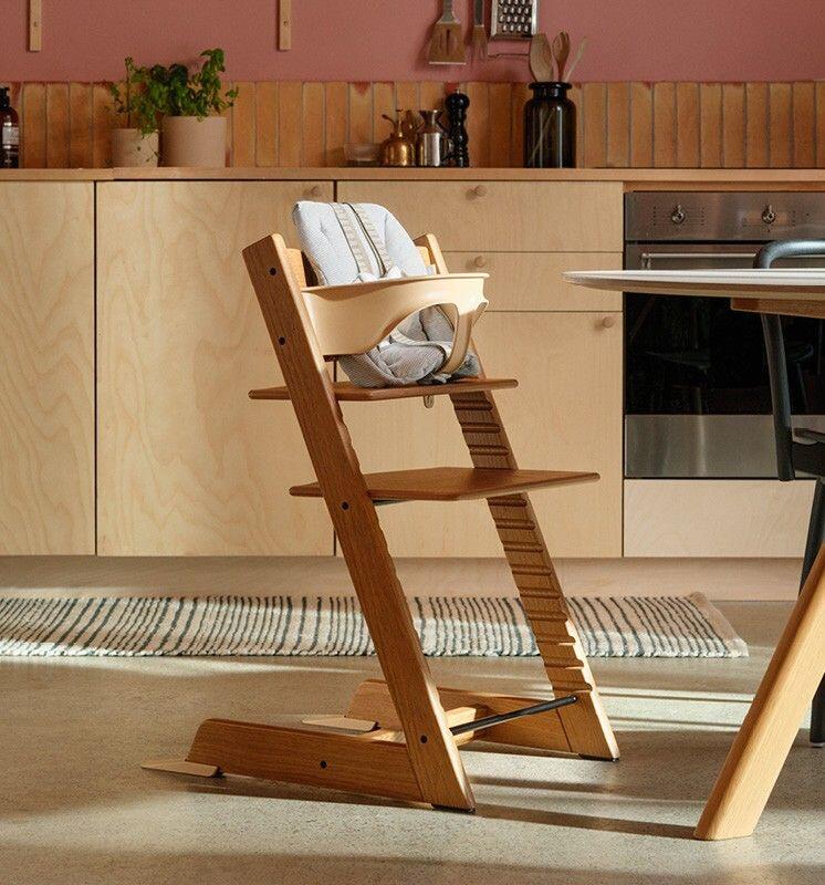 Natural Tripp Trapp® Chair with baby set.