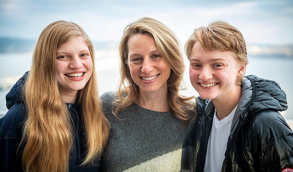 Dr. Levine with children